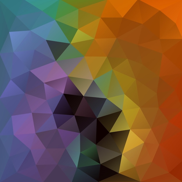 Rusty orange and pigeon blue polygonal background