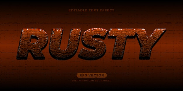 Rusty text effect