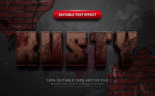 Rusty text effect