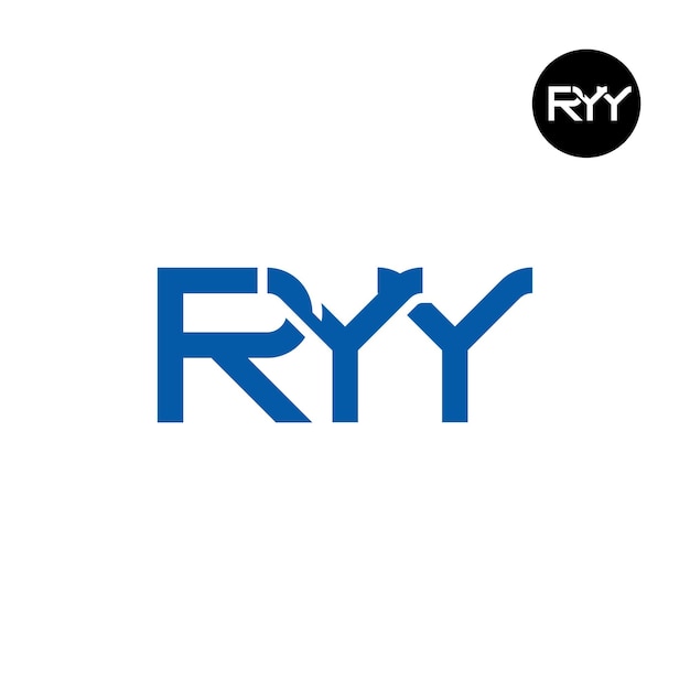 Vector ryy logo letter monogram design