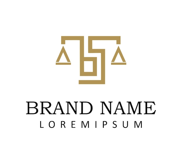 S and B Letter Law Firm Logo Design Template