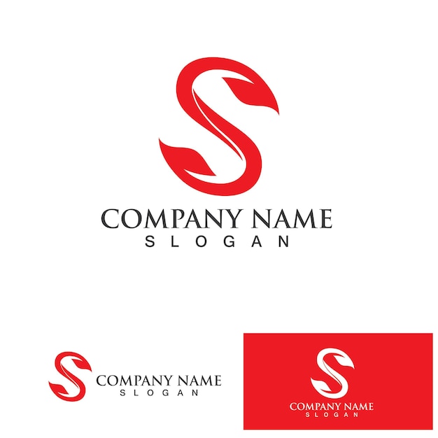 S Business corporate letter logo design vector