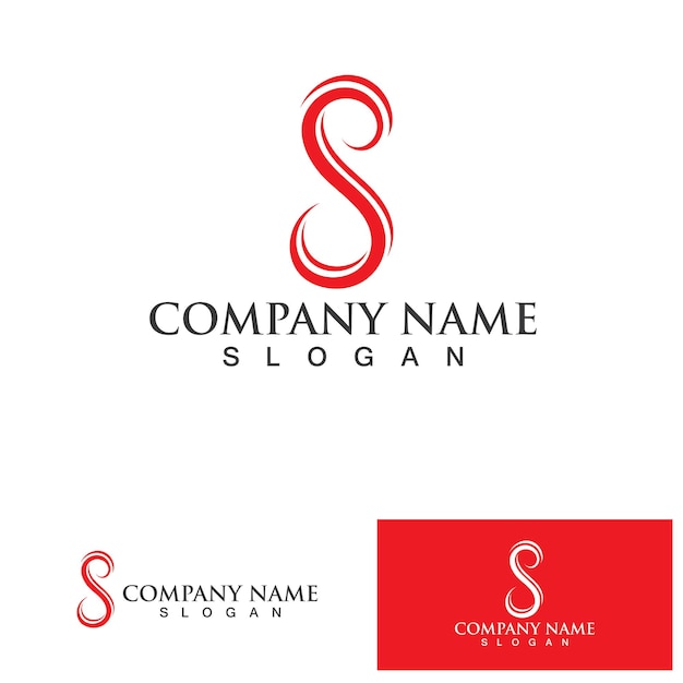 S Business corporate letter logo design vector