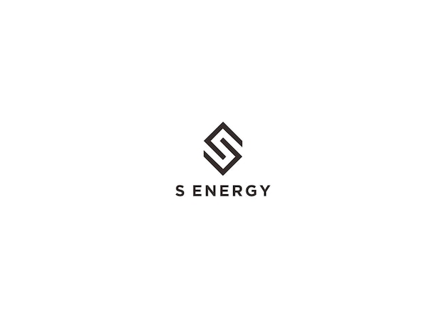 s energy logo design vector illustration