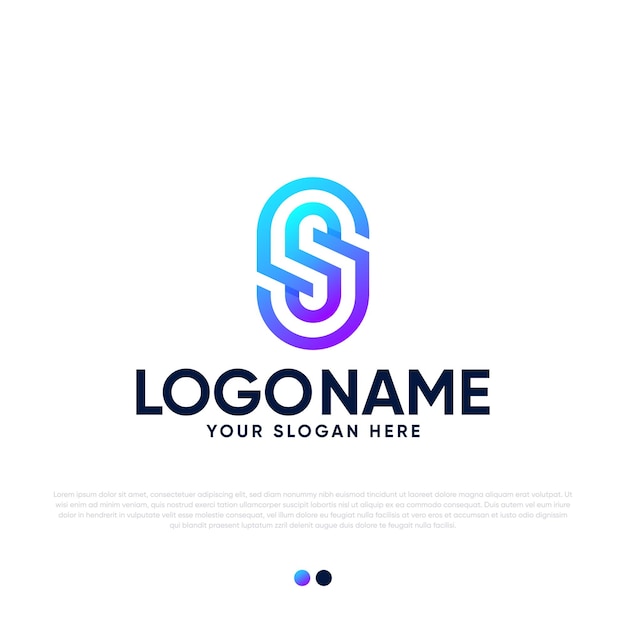 S Letter Logo Design Premium Vector