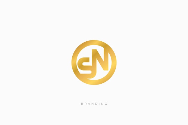 S Letter SN Combination Monogram Logo