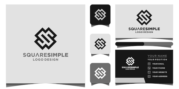 s logo and business card template