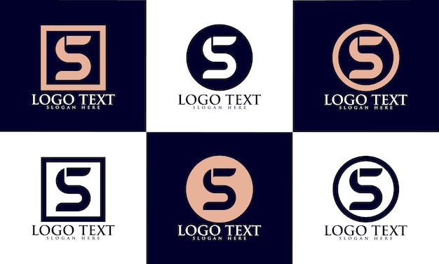 S logo design, letter s monogram logo design template