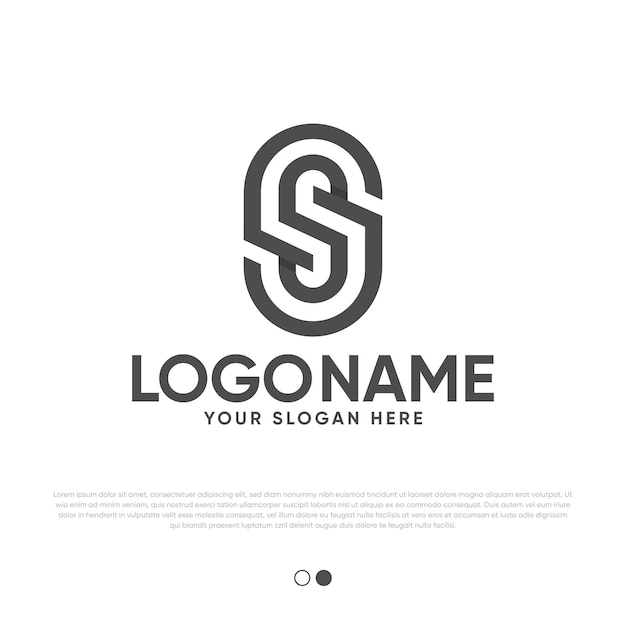 S logo design premium vector