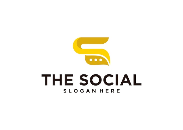 s logo design social networking concept