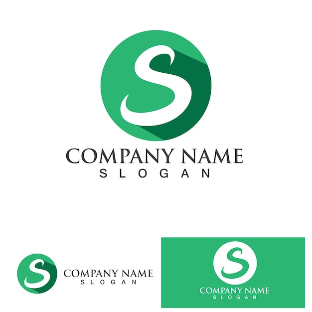 S logo design vectorBusiness corporate letter