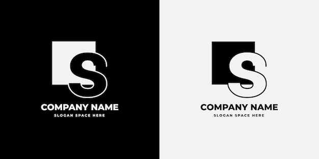 S logo monogram design template