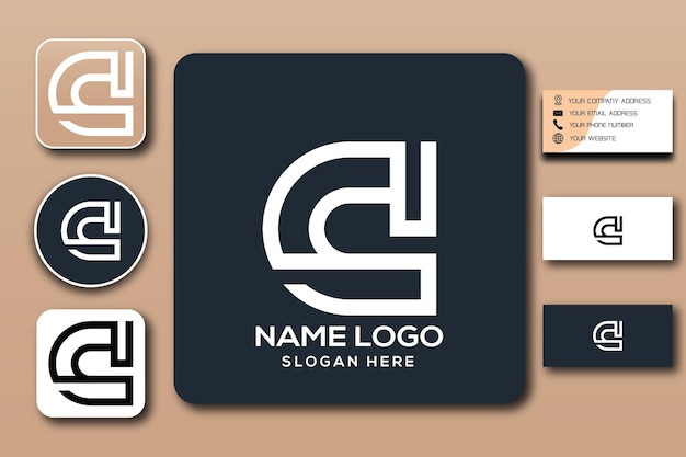 S monogram logo template