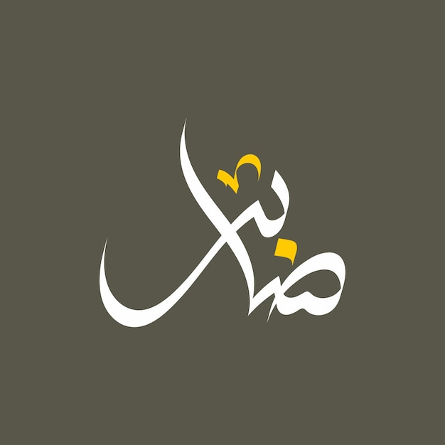 Sabir Name Arabic Calligraphy