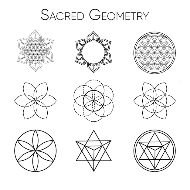 Vector sacred geometry