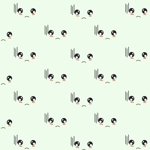 Sad faces pattern