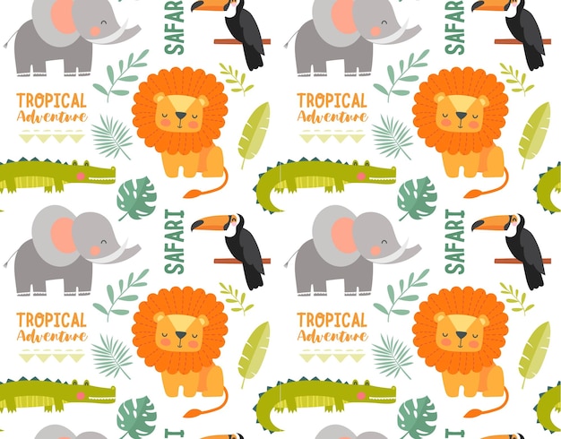 Safari seamless pattern