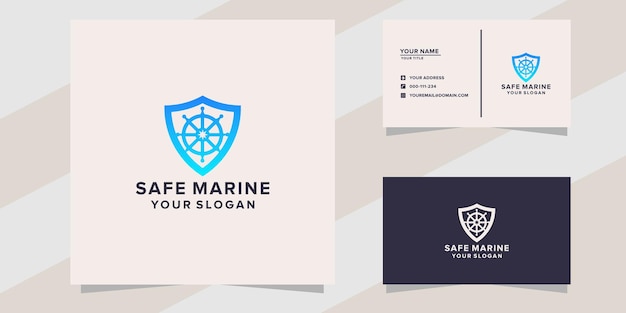 safe marine logo template