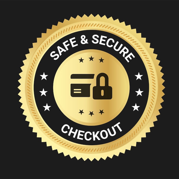 Safe Secure Checkout logo design and trust badge