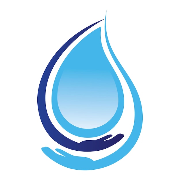 Safe water logo template design Water Care logo vector design