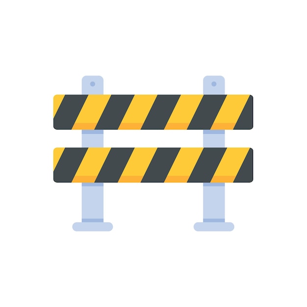 Safety barriers road repair lines construction warning signs