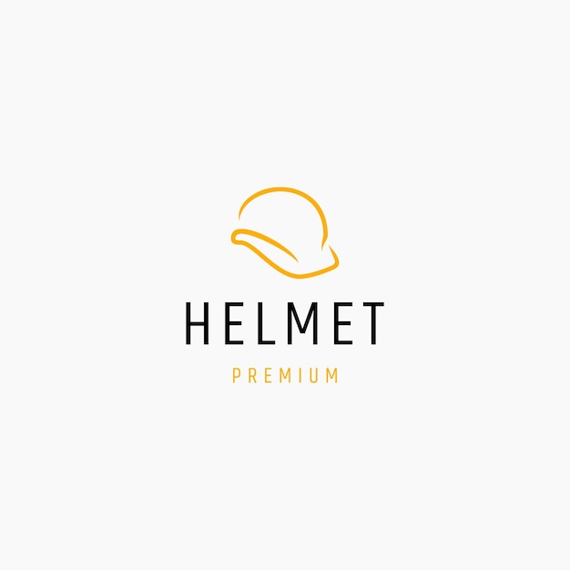 Safety helmet logo icon design template