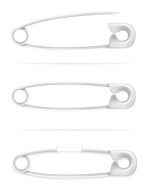 Safety pin vector illustration