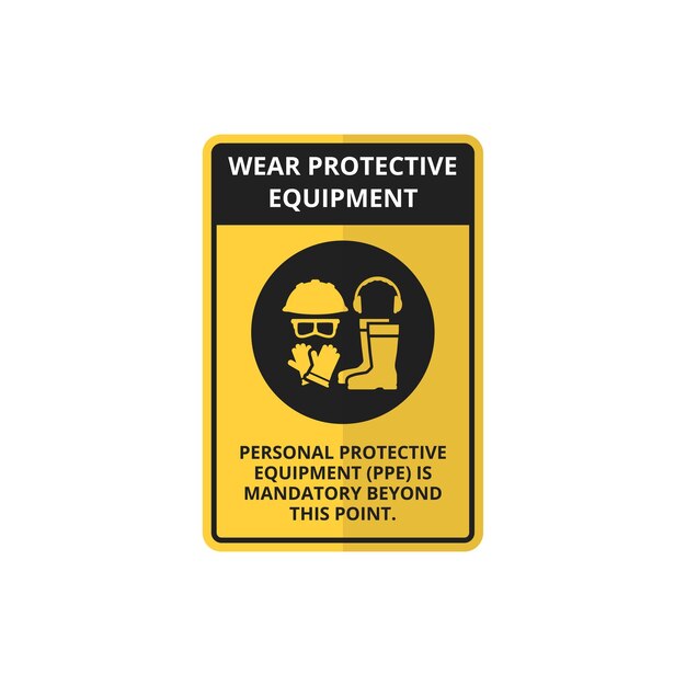 Vector safety signs vector construction sign safety first signage