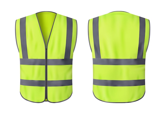 Safety vest jacket security traffic worker wear