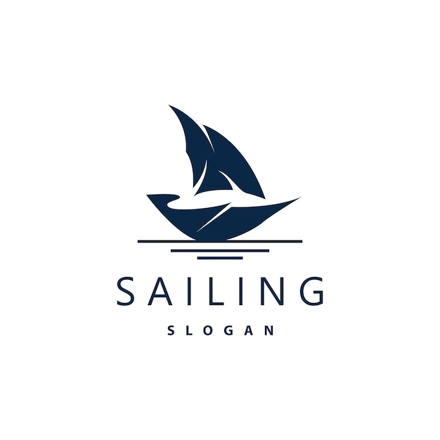 Sailboat Logo Design Fishing Boat Illustration Fishing Boat Company Brand Vector Icon Boat Shop Design Fish Shop Transportation