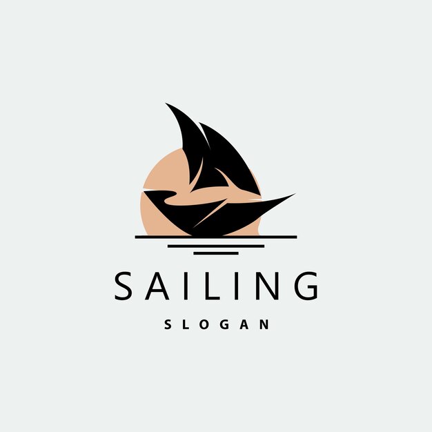 Sailboat Logo Design Fishing Boat Illustration Fishing Boat Company Brand Vector Icon Boat Shop Design Fish Shop Transportation