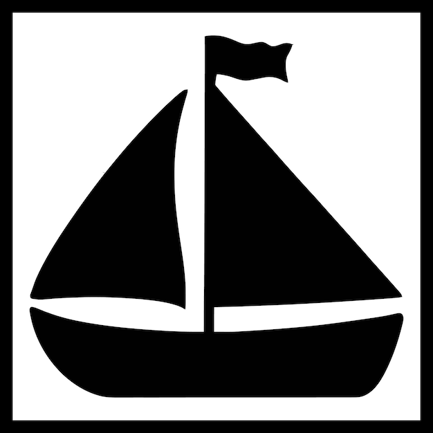 Sailboat silhouette image