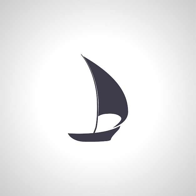 sailing yacht icon sailing yacht isolated icon