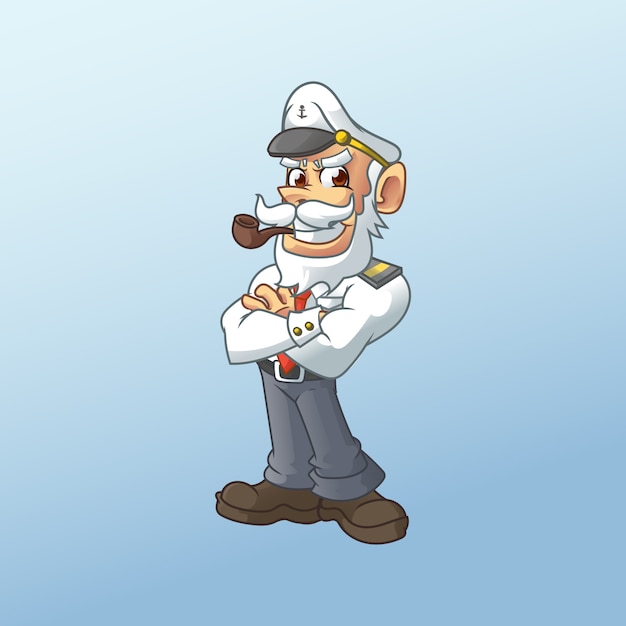 Sailor captain mascot