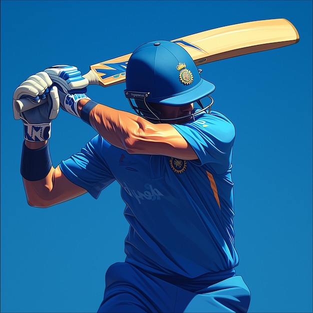 A Saint Lucian man is playing cricket