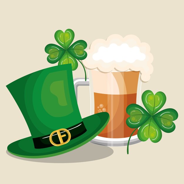 Vector saint patrick day set icons