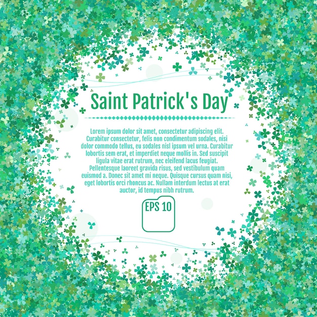 Saint Patrick's day background. Vector illustration