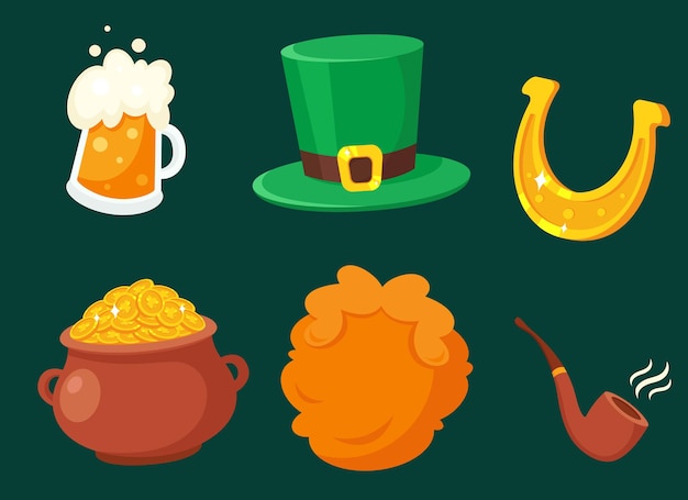 Saint Patrick's Day elements and symbols