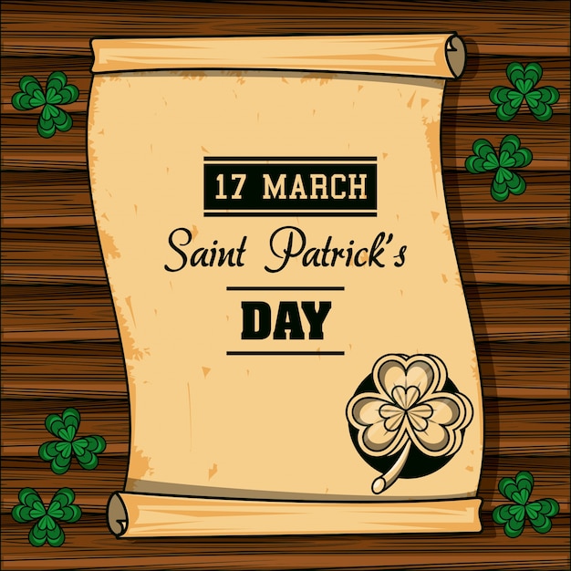 Saint patricks day cartoons card