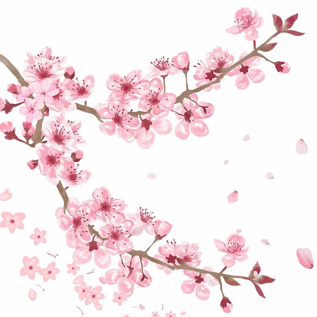 sakura flower illustration