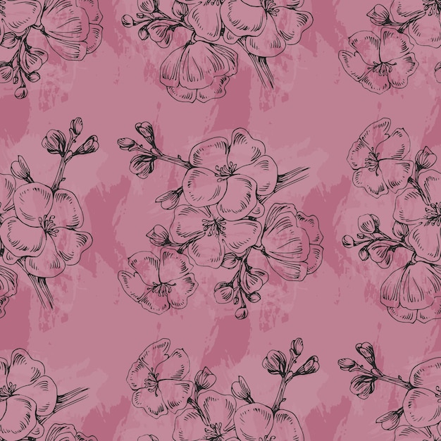 Sakura flower pattern