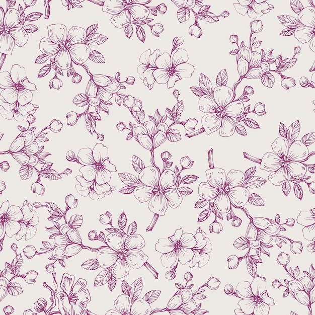 Sakura flower pattern