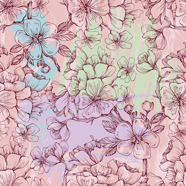 Sakura flower pattern