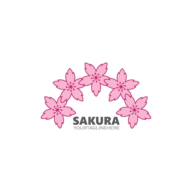 Sakura flower vector illustration design