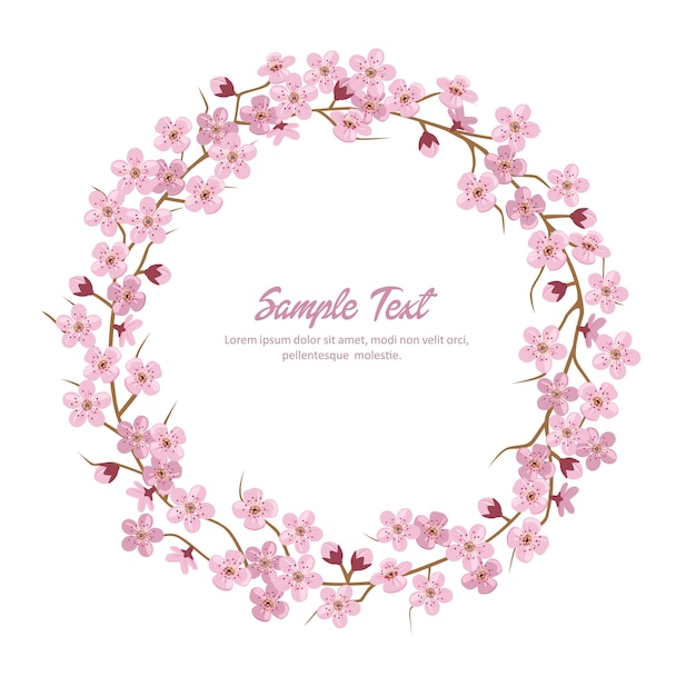 Sakura Flower Wreath