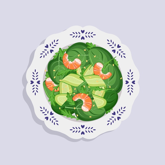 salad with shrimp