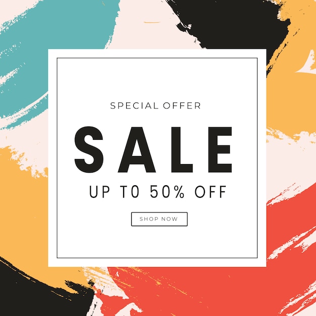 sale abstract banner