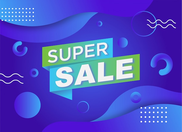 Sale banner design template