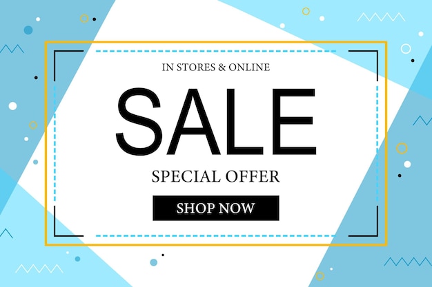 Sale banner design templateVector illustration