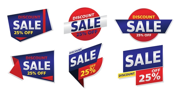 Sale banner promotion tag design for marketing